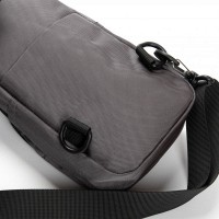 Мужская тканевая сумка-слинг Lanpad 65365 gray