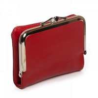 Женский кожаный кошелек Classik  DR. BOND WN-23-14 red