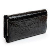 Женский лаковый кожаный кошелек PE DR. BOND PEW1-V-2 black