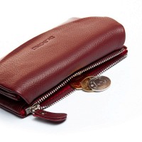Женский кожаный кошелек Bright DR. BOND WS-239 wine red