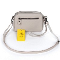 Женский молодежный кожаный клатч ALEX RAI 99101 beige