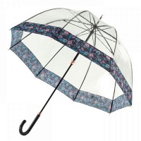 Женский механический зонт-трость Fulton Birdcage-2 Luxe L866 Luminous Floral (Светящиеся цветы)