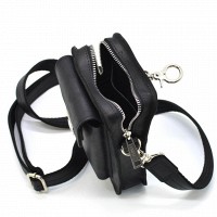 Мужская кожаная сумка через плечо и на пояс TARWA RA-0075-3md