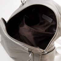 Женская кожаная сумка рюкзак ALEX RAI 28-8907-9 l-grey