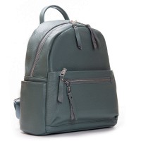 Женская кожаный рюкзак ALEX RAI 8635-9 l-green