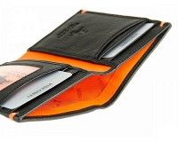 Мужской бумажник Visconti AP-60 - THUN (BLACK/ORANGE)