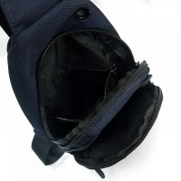 Мужская тканевая сумка-слинг Lanpad 82076 blue