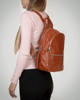 Женский кожаный рюкзак ALEX RAI 95517-9 camel