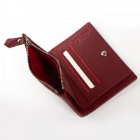 Женский кожаный кошелек Classik  DR. BOND WN-23-8 wine-red