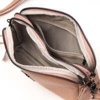 Женский молодежный кожаный клатч ALEX RAI 99084 pink