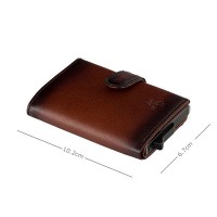 Мужской  кожаный кошелек Visconti AT57 Noah c RFID (Burnish Tan)