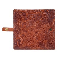 Тревел-кейс из кожи Hi Art TC-01 Crystal Ginger Mehendi Art