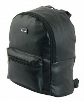 Черный рюкзак из PU кожи TRAUM 7229-55