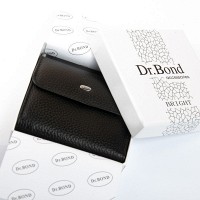 Женский кожаный кошелек Bright DR. BOND WS-33 black
