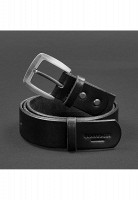 Кожаный мужской узкий ремень BlankNote 33 мм BN-BELT-3-RAVEN