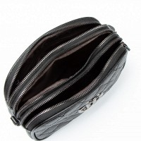Молодежный клатч из кожи ALEX RAI 17001 black