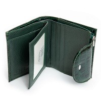 Женский лаковый кожаный кошелек PE DR. BOND PEW44-1 green