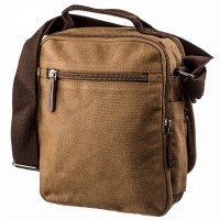 Мужская текстильная коричневая сумка Vintage 20200
