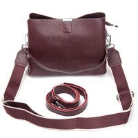 Женская замшевая сумка ALEX RAI 99119 bordo