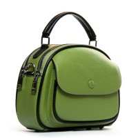 Женский молодежный кожаный клатч ALEX RAI 29052 apple green