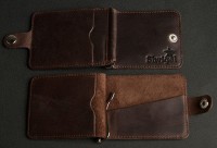 Кожаный зажим для купюр SHVIGEL 13786