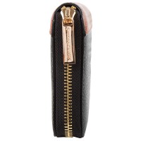 Женский кожаный кошелек SMITH CANOVA FUL-26803-black-tan