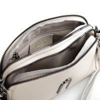 Женский молодежный кожаный клатч ALEX RAI 99101 white