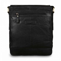 Мужская кожаная сумка Ashwood  G32 Black (Черный)