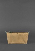Кожаная плетеная женская сумка BlankNote Пазл S зеленая Crazy Horse BN-BAG-31-IZ