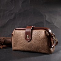 Молодежная женская кожаная сумка через плечо Vintage 22423 