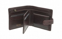 Мужской бумажник Visconti TSC42 Arezzo (Brown) с защитой RFID