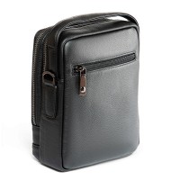 Мужская кожаная сумка через плечо BRETTON 407-88 black