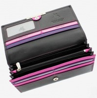 Женский кошелек Visconti Paloma R-11(black/berry)