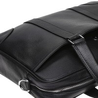 Мужская кожаная сумка для ноутбука Keizer K19904-1-black