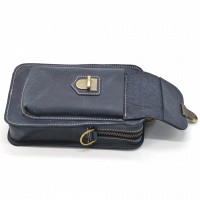 Мужская кожаная сумка через плечо и на пояс TARWA RKw-0075-3md