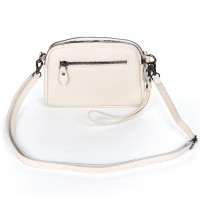 Женский молодежный кожаный клатч ALEX RAI 99101 white