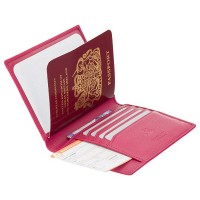 Обложка для документов из кожи Visconti 2201 Polo (Fuchsia)