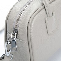 Женский молодежный кожаный клатч ALEX RAI 39059-1 pale grey