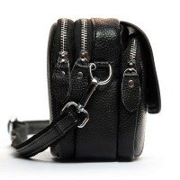 Женский молодежный кожаный клатч ALEX RAI 3904 black