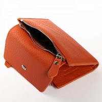 Женский кожаный кошелек Classik  DR. BOND WN-23-12 orange