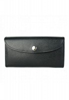 Женский кожаный кошелек The Wings Smart Wallet черный сафьян TW-SMART-BLACK-SAF