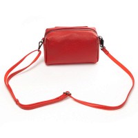 Женский молодежный кожаный клатч ALEX RAI 60072 red