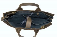 Мужская кожаная коричневая сумка-портфель TARWA rc-7107-1md