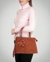 Женская замшевая сумка ALEX RAI 385 camel