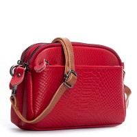 Женский молодежный кожаный клатч ALEX RAI 19204 red