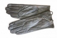 Женские кожаные перчатки Shust Gloves чёрные 418s1 S