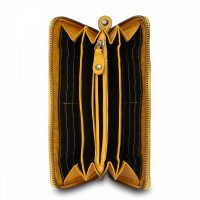 Женский кожаный кошелек Ashwood D81 Yellow (Желтый)