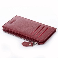 Женский кожаный кошелек Classik  DR. BOND WN-23-16 wine-red