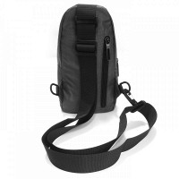 Мужская тканевая сумка-слинг Lanpad 35001 gray