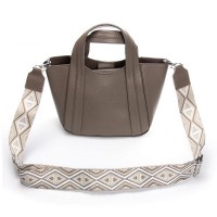 Женская кожаная сумка ALEX RAI 97718-9 l.grey